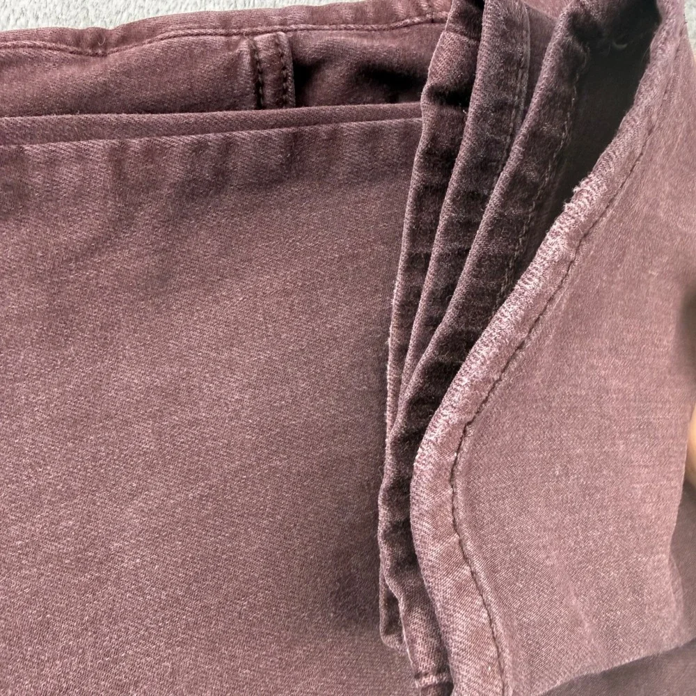 American Eagle Super Stretch X Jegging Burgundy Maroon Skinny Jean WMNS 14 Long